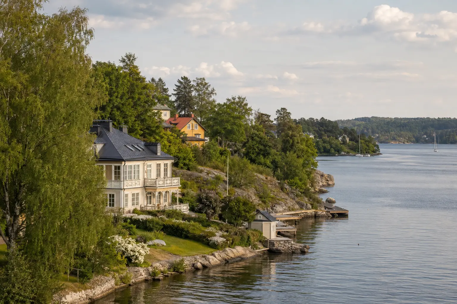Kustnära miljö inspirerad av Lidingö